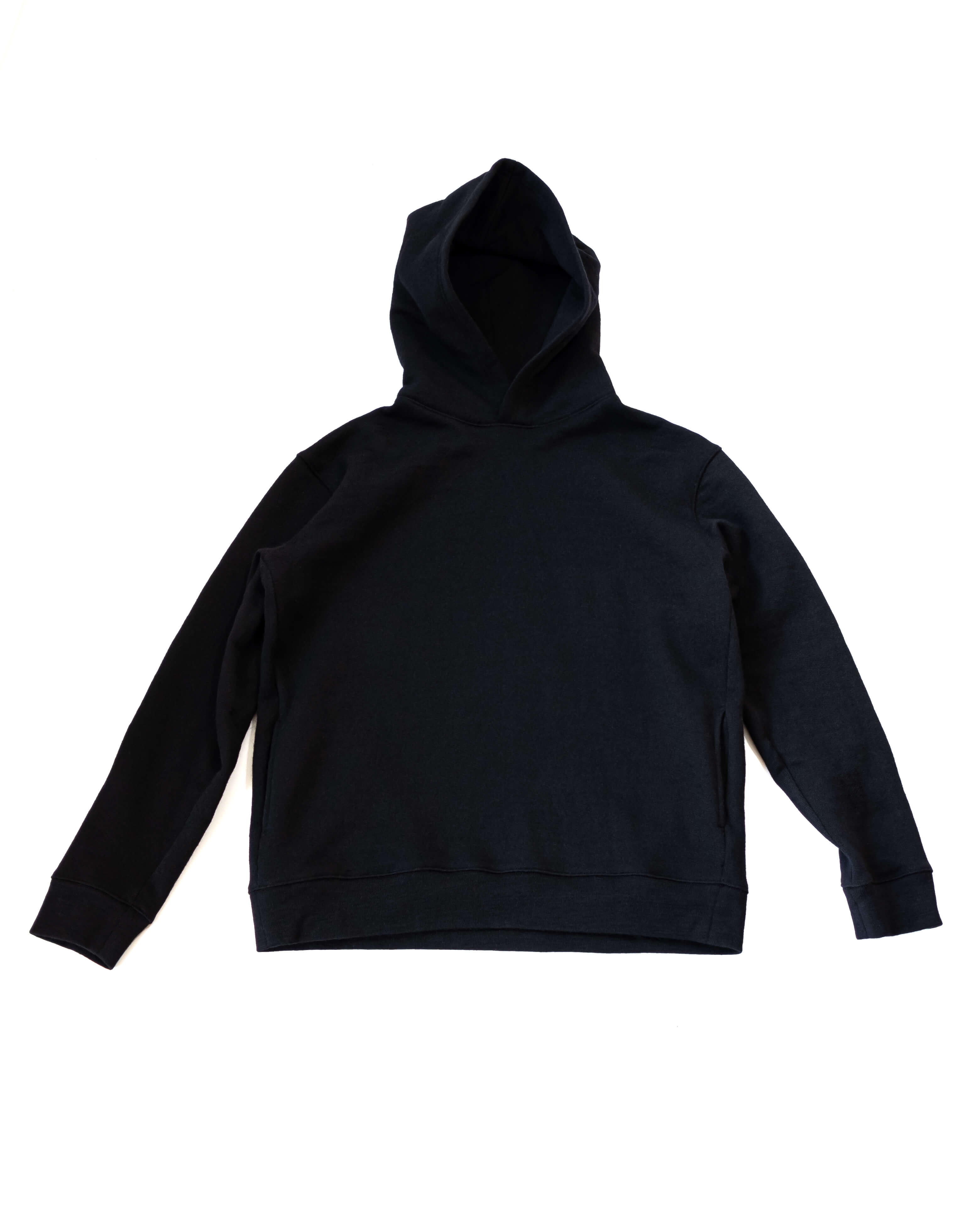 Jämtland Wool Jersey Hoodie – Black Edition